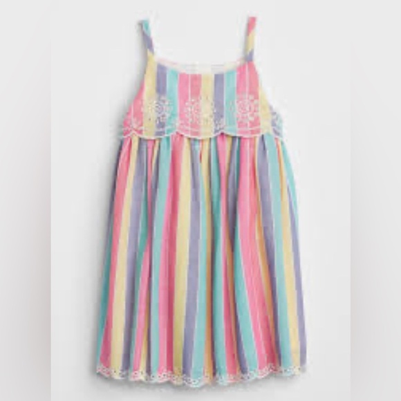 GAP Other - Baby Gap Stripe Eyelet Dress